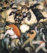 Diego Rivera Burn the Judas oil painting